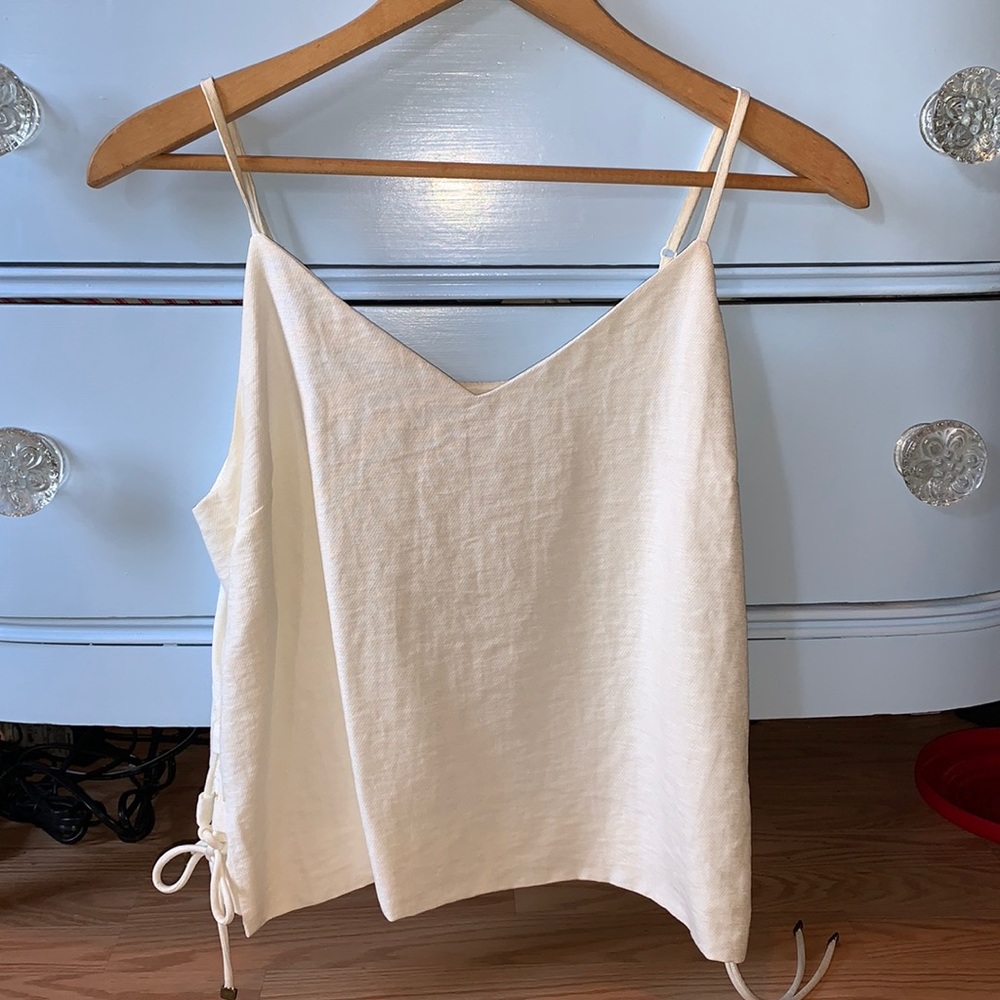 White adjustable tank top / blouse